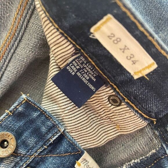 Madewell Jeans Women's 28X34 Blue Rail Straight Low Rise Denim Casual - Picture 12 of 12